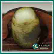 和田玉籽料带皮白玉原石挂件1612263号