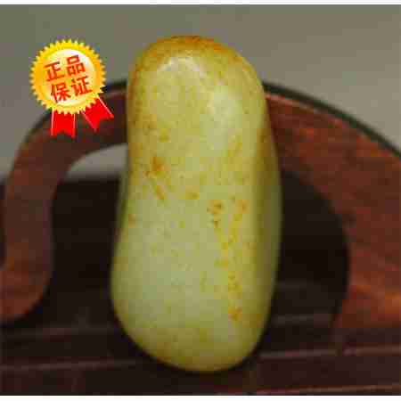 新疆和田玉籽料洒金皮白玉原石把件1702204号